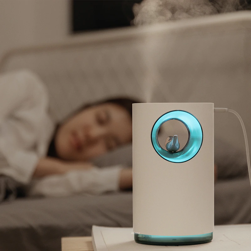 Máy phun sương tạo ẩm khuếch tán tinh dầu siêu âm có nhạc bird song music humidifier cao cấp