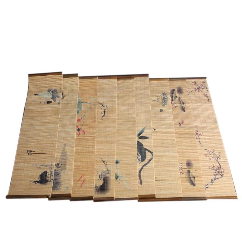 Chiếu tre , thảm tre trải bàn trà trang trí loại nhỏ 10x45cm