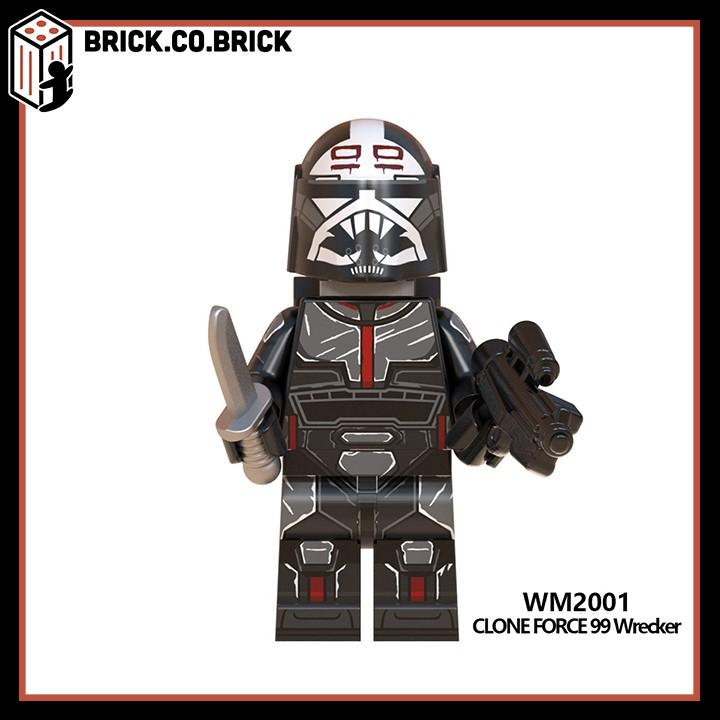 Mô hình Đồ chơi Lắp ráp minifig Star Wars Chiến tranh Giữa các Vì sao Darth Maul Bo Katan Echo WM6095