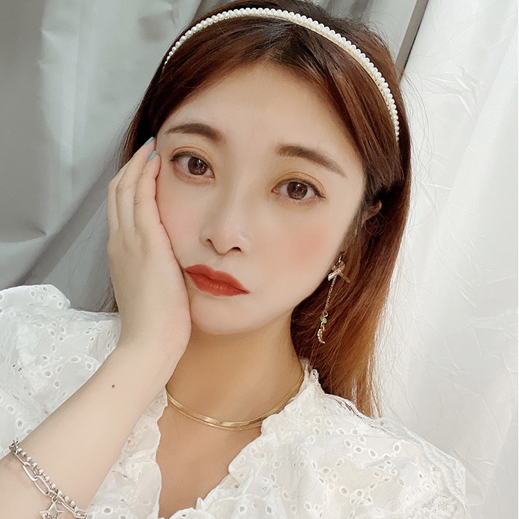 Băng Đô Cài Tóc Đính Ngọc Trai Thời Trang