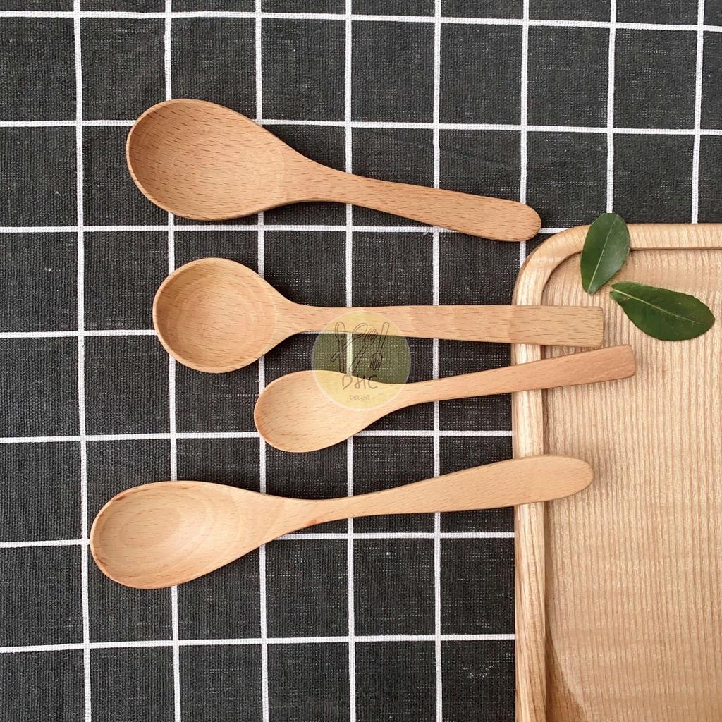 Thìa , Muỗng, Nĩa, Dĩa gỗ Beech thủ công đẹp mắt, đa dang kích thước