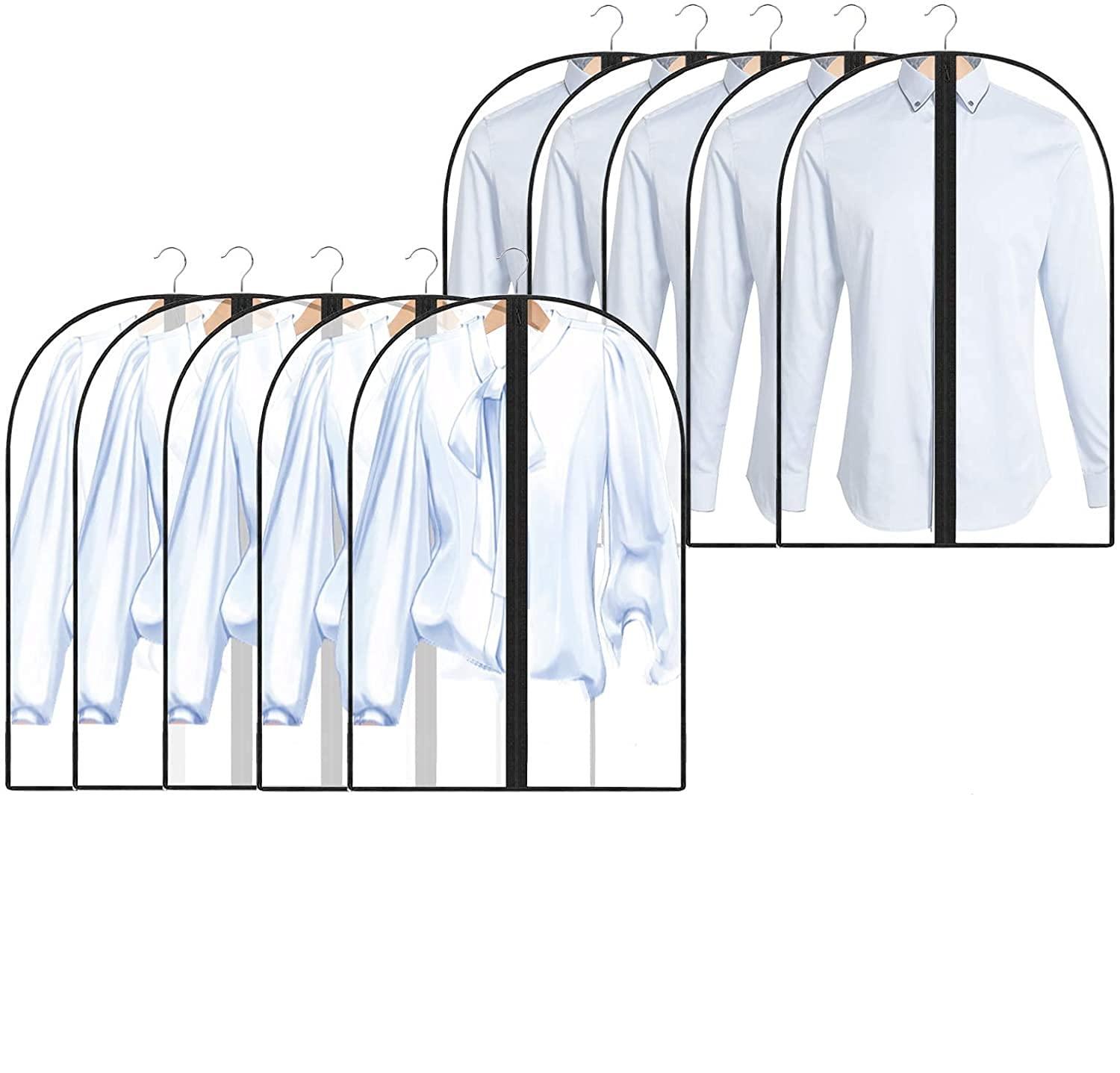 Vỏ bọc quần áo, 10 gói Vỏ bọc chống bụi trong suốt, Túi đựng quần áo