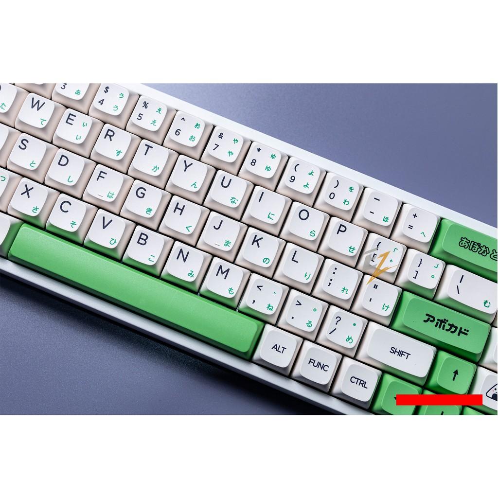 KEYCAP XDA THICK PBT AVOCADO &amp; MILK 137 PHÍM CHO BÀN PHÍM CƠ CỦA EZPC