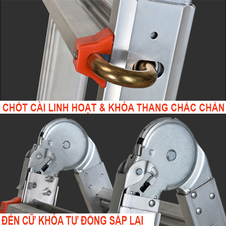 Thang Nhôm Trượt Đa Năng 4.47 Mét AD04