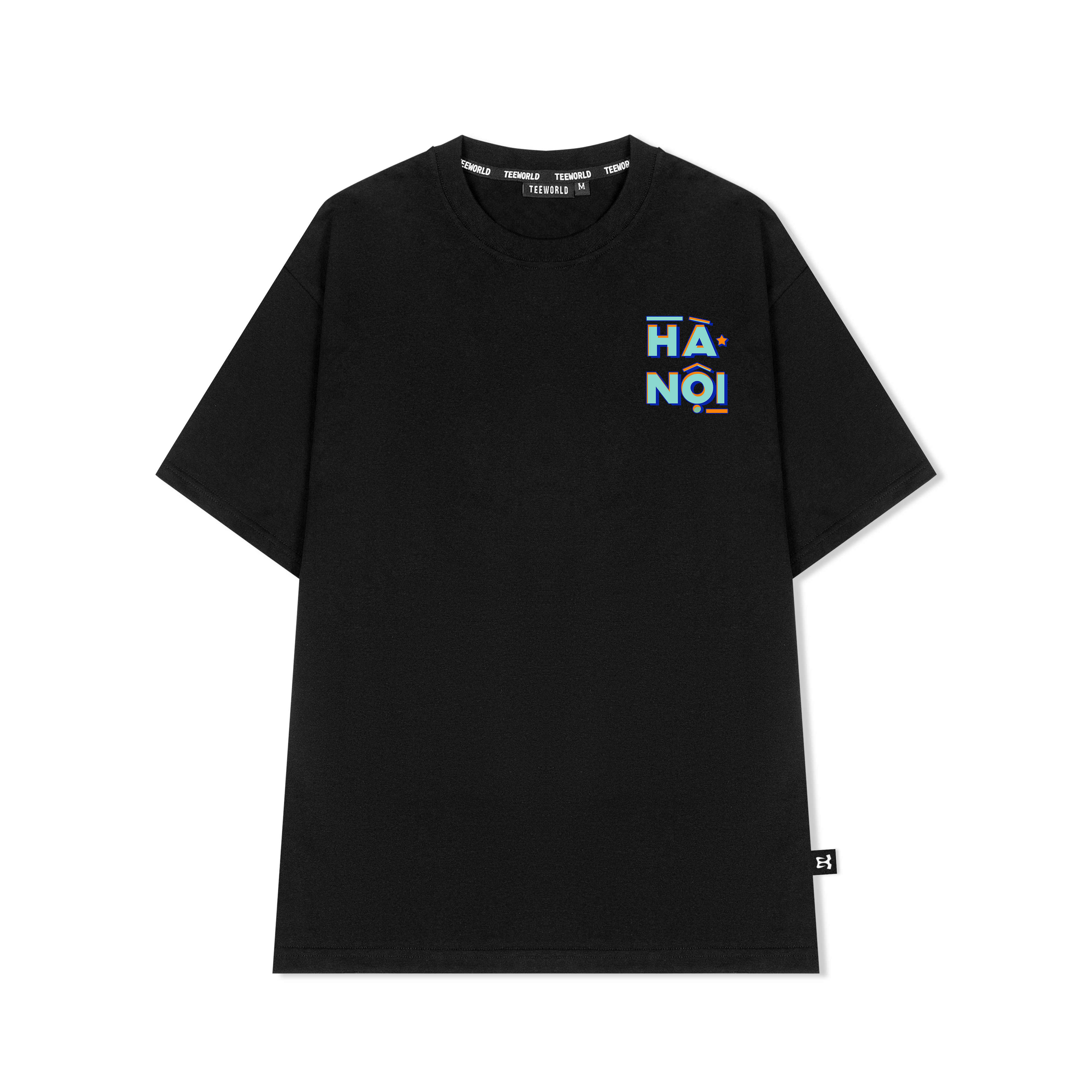 Áo thun Teeworld Hanoi Retro T-Shirt Trắng Đen Form Rộng Unisex Nam Nữ