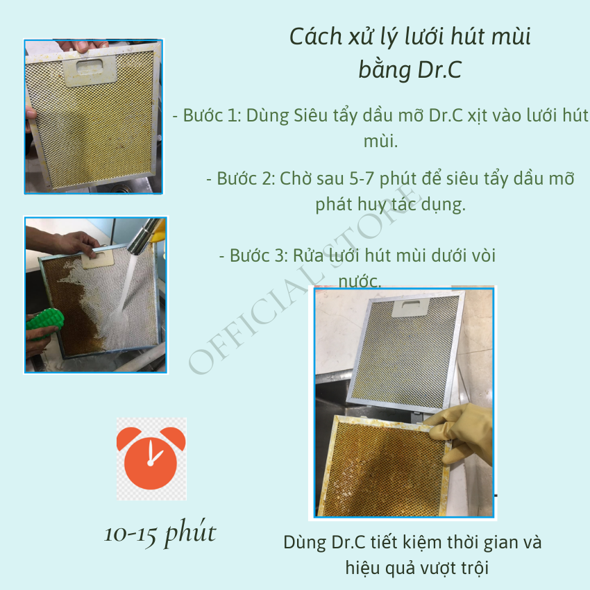 Combo Dr.C CHÍNH HÃNG siêu tiết kiệm ( Siêu tẩy dầu mỡ Dr. C + Làm sạch đường ống, cống thoát, lồng giặt bessy)