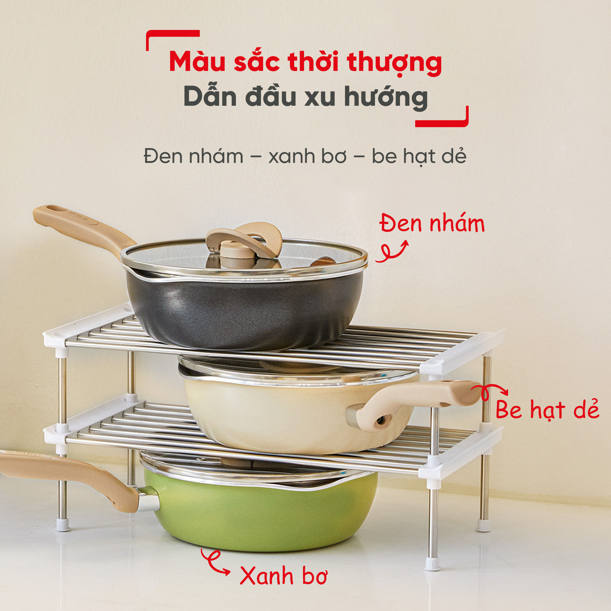 Chảo nồi có nắp chống dính đa năng Tefal One Pick Pot Pan 3 trong 1 - 22cm - Hàng chính hãng