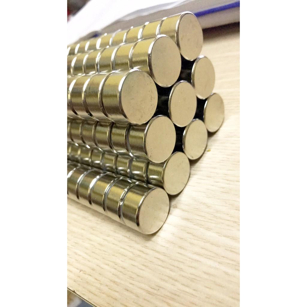 Nam châm viên trắng đất hiếm 20x10mm