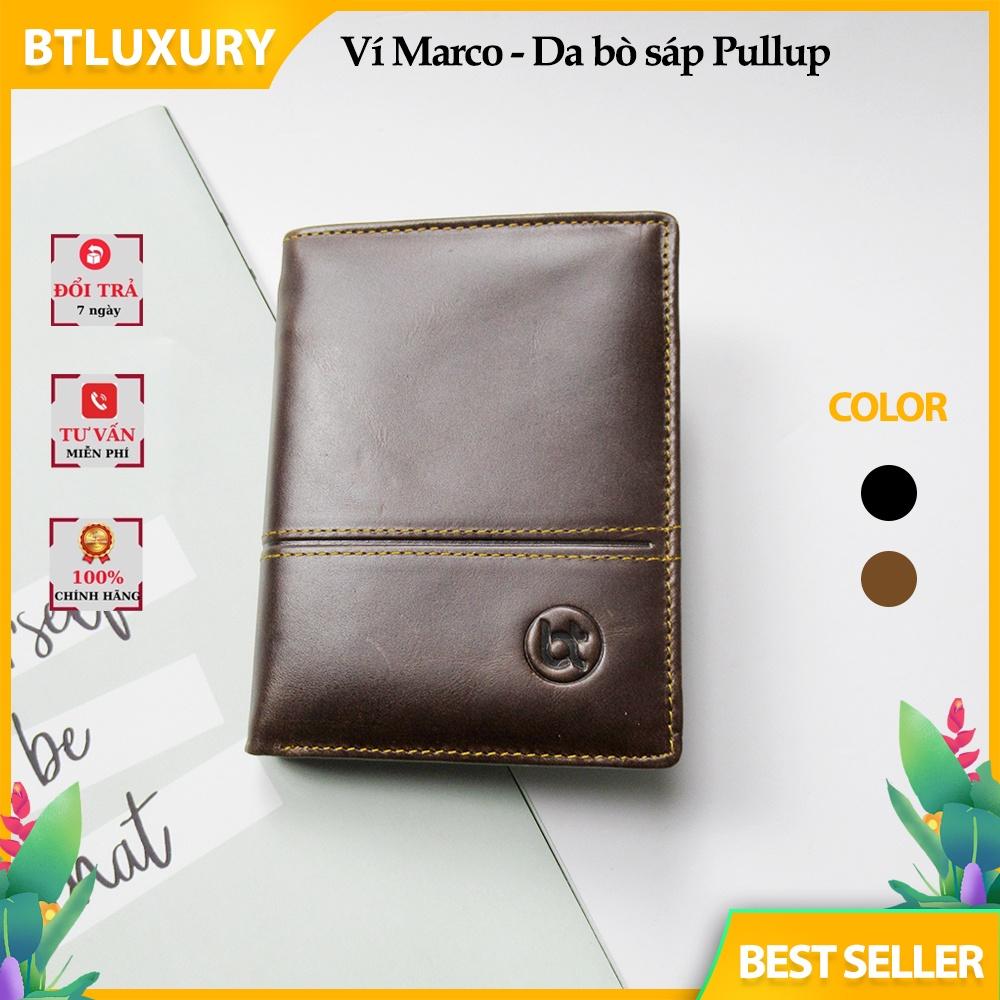 Ví nam da bò sáp Pullup - Ví da nam cao cấp BTLUXURY M101