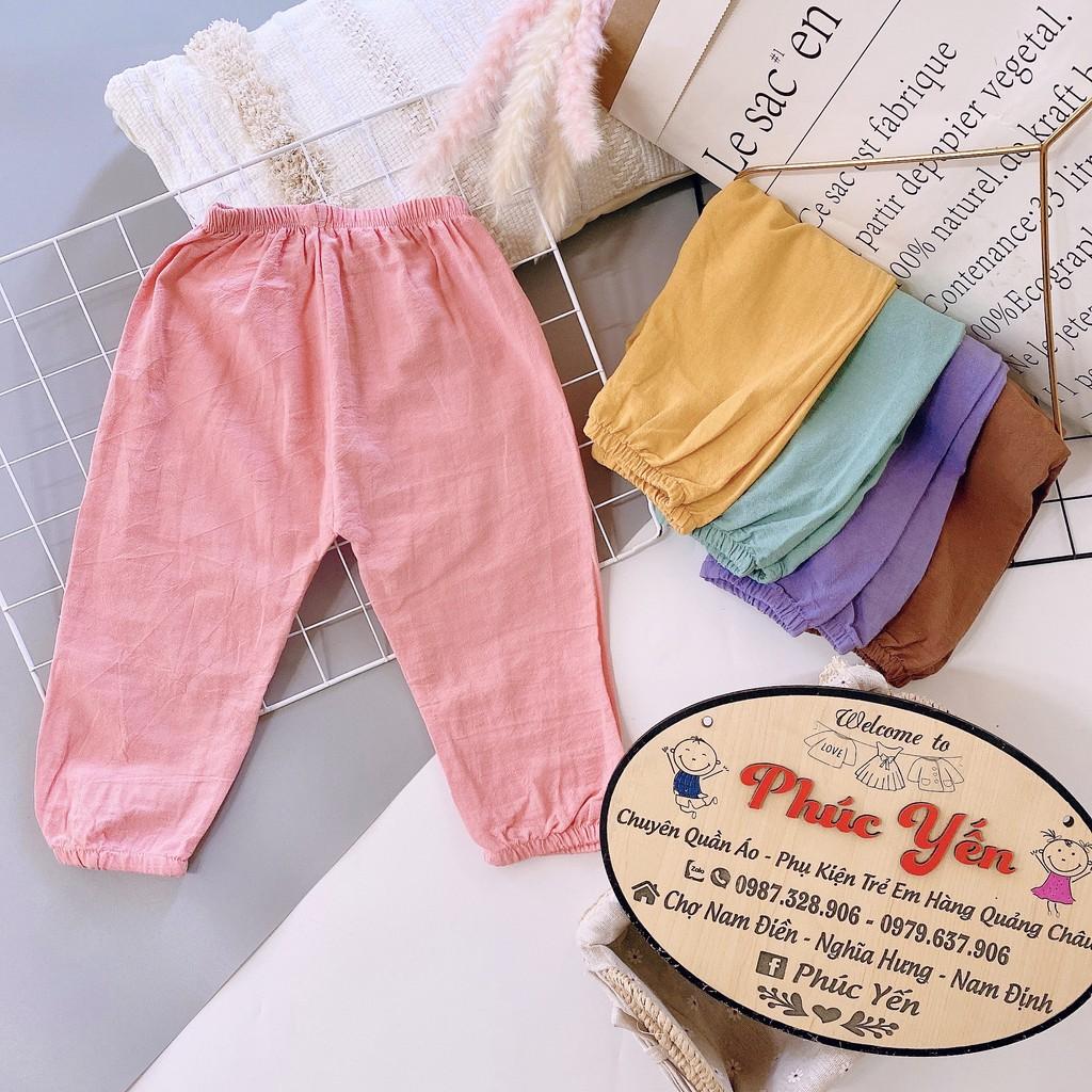 Sale !!! Quần Lửng Thô Đũi Mềm Cho Bé ( Size 7-17kg)(SP001551 ) Shop Phúc Yến