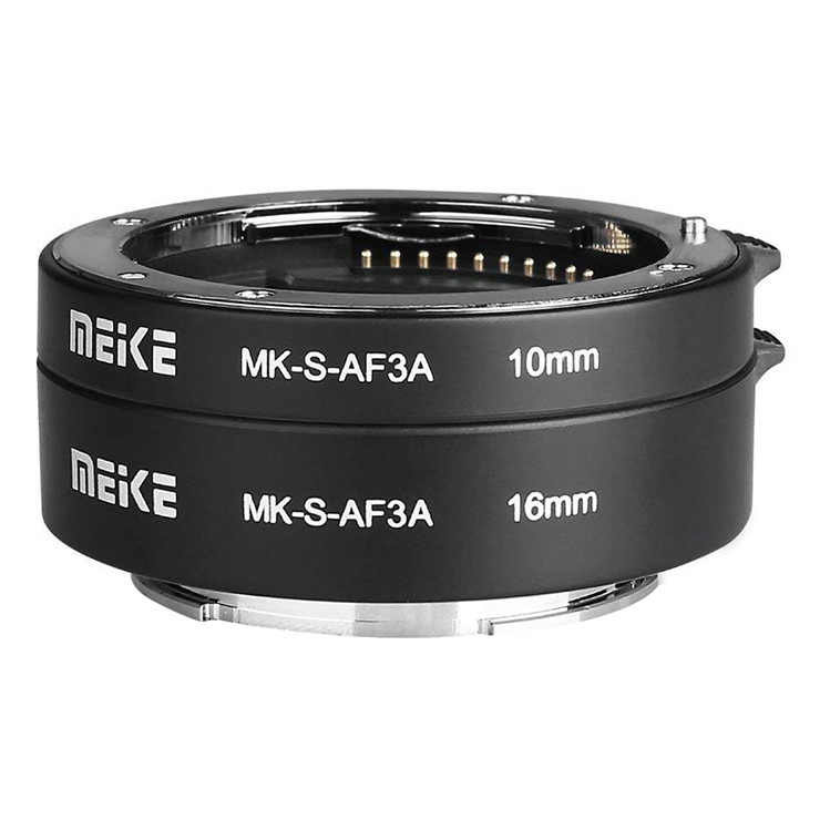 Ngàm Chụp Macro Meike MK-S-AF3A Auto Focus Extension Tube 10mm 16mm Cho Sony - Hàng Nhập Khẩu