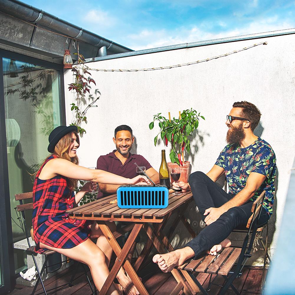 Di động không dây không dây tay tắm tắm Phòng tắm phòng tắm Bluetooth Loa FM LOUDSPEAKER Color: Red