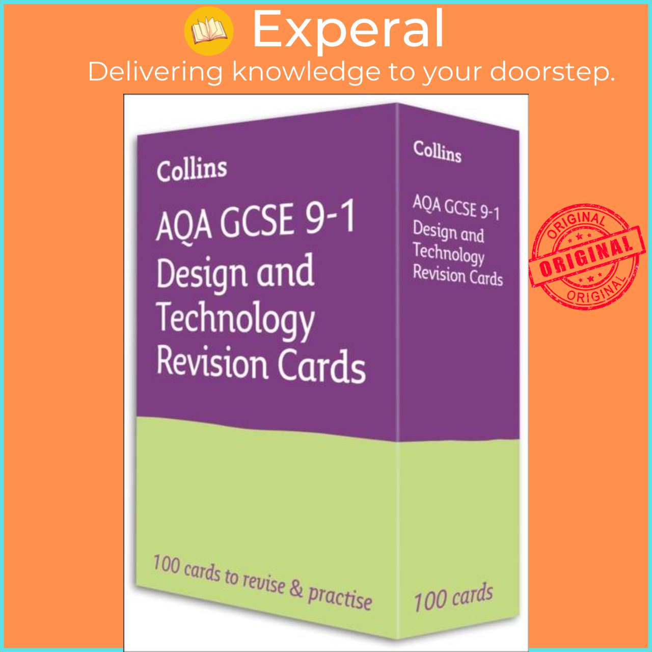 Sách - AQA GCSE 9-1 Design & Technology Revision Cards - Ideal for Home Learning by Collins GCSE (UK edition, paperback)