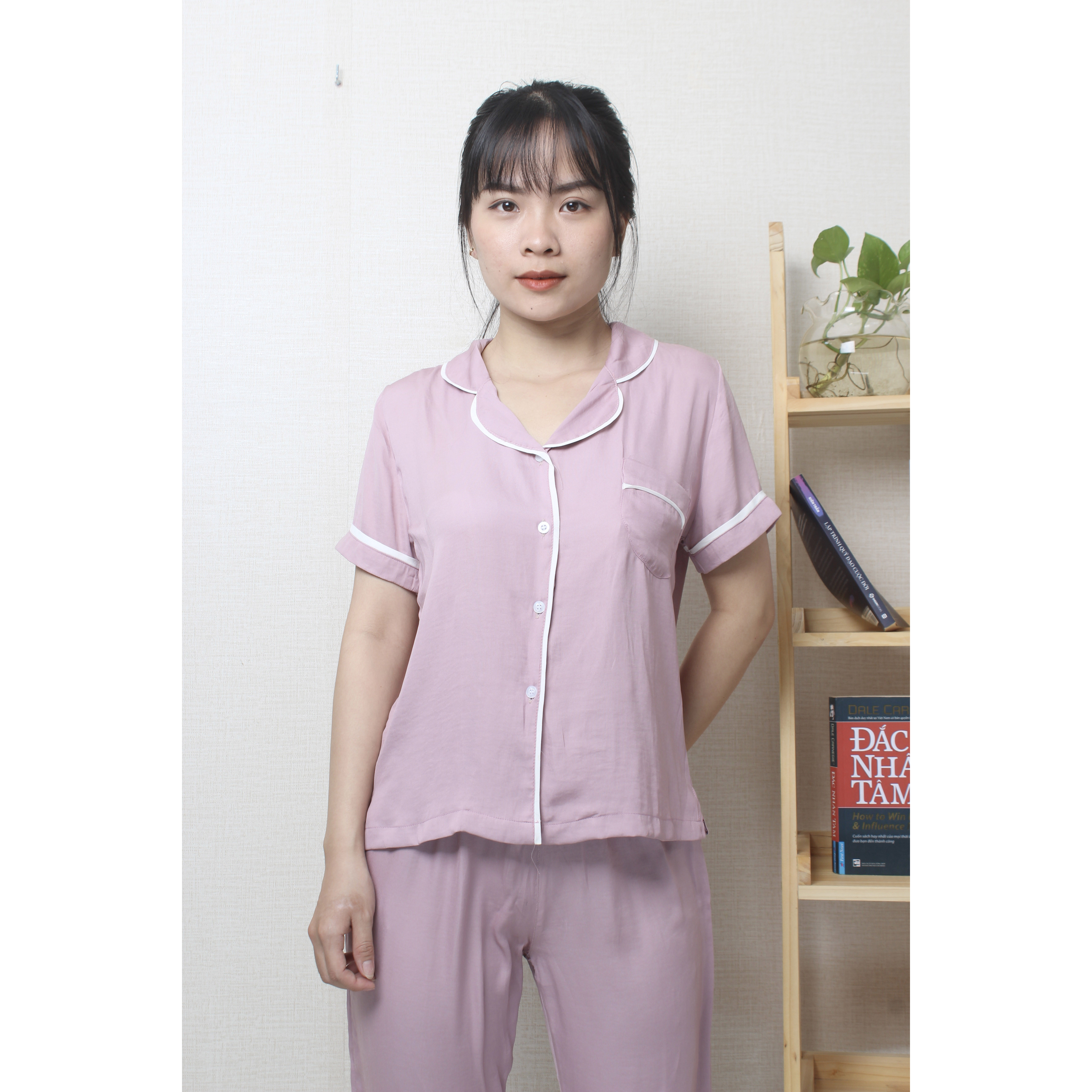 Bộ Mặc Nhà Pijama Lụa Satin Quần Dài_Giao Ngẫu Nhiên_B2LUA Nhiều Họa Tiết