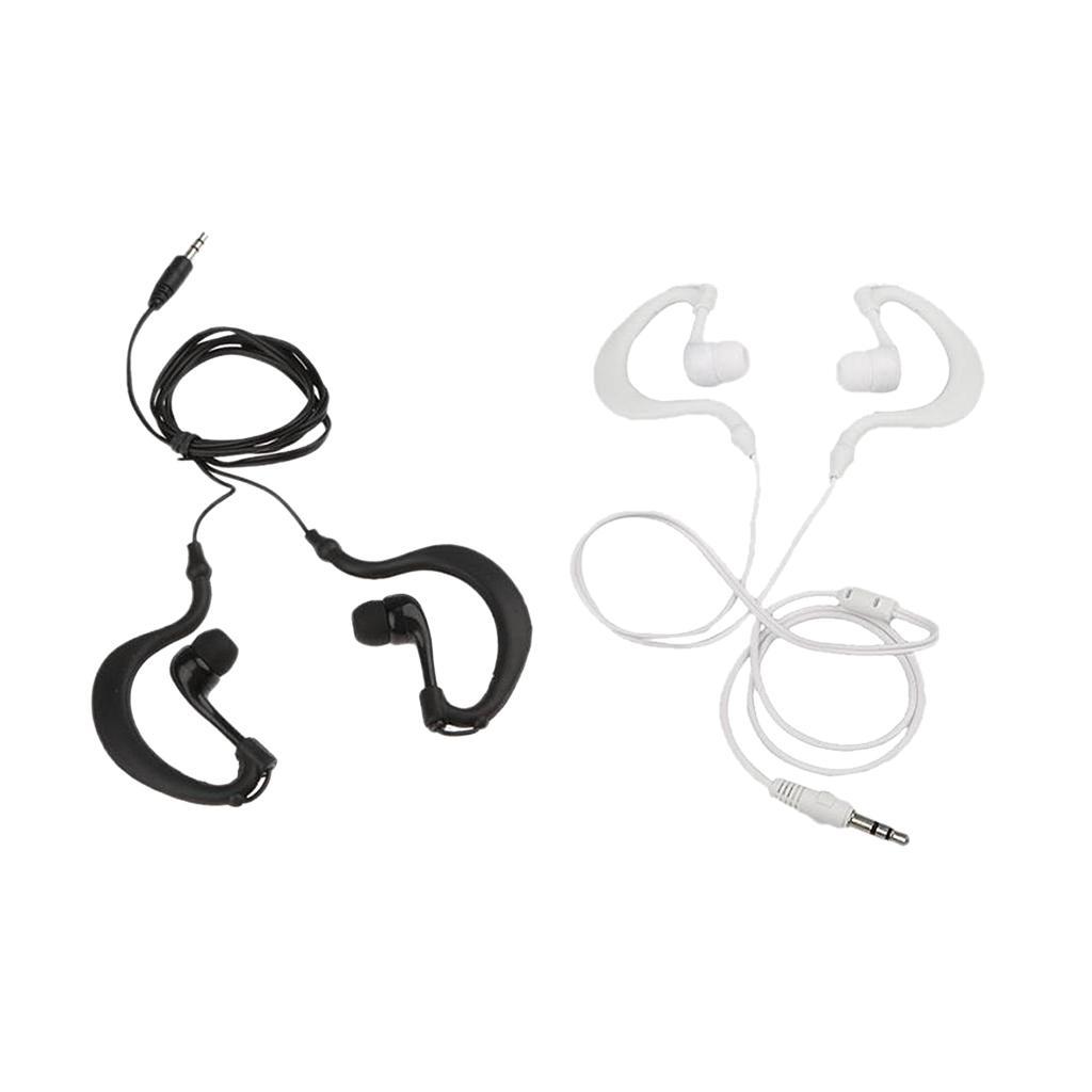 2Pack 3.5mm Swimming Waterproof Earphone For Media Player FM Radio MP3 iPod