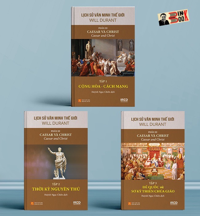 [COMBO TRỌN BỘ 6 PHẦN] – BỘ LỊCH SỬ VĂN MINH THẾ GIỚI: Phần I: DI SẢN PHƯƠNG ĐÔNG - Phần II: ĐỜI SỐNG HY LẠP - Phần III: CAESAR VÀ CHRIST - Phần IX: THỜI ĐẠI VOLTAIRE - Phần X: ROUSSEAU VÀ CÁCH MẠNG - Phần XI: VĂN MINH THỜI ĐẠI NAPOLEON