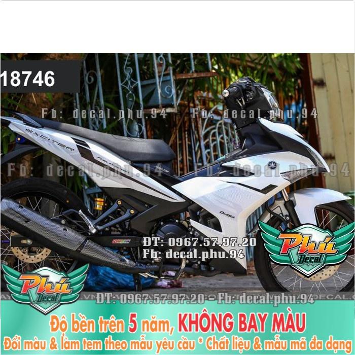 Tem rời EX 150 2016 trắng