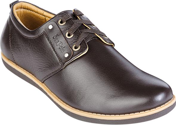 Giày Mọi Nam Da Bò SUNPOLO SUKT229N - Nâu