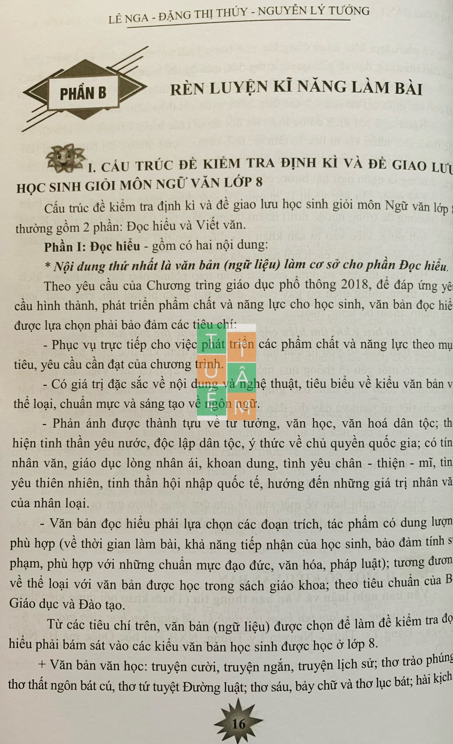 Sách - Hướng dẫn làm bài kiểm tra định kì, đề giao lưu học sinh giỏi Ngữ Văn 8