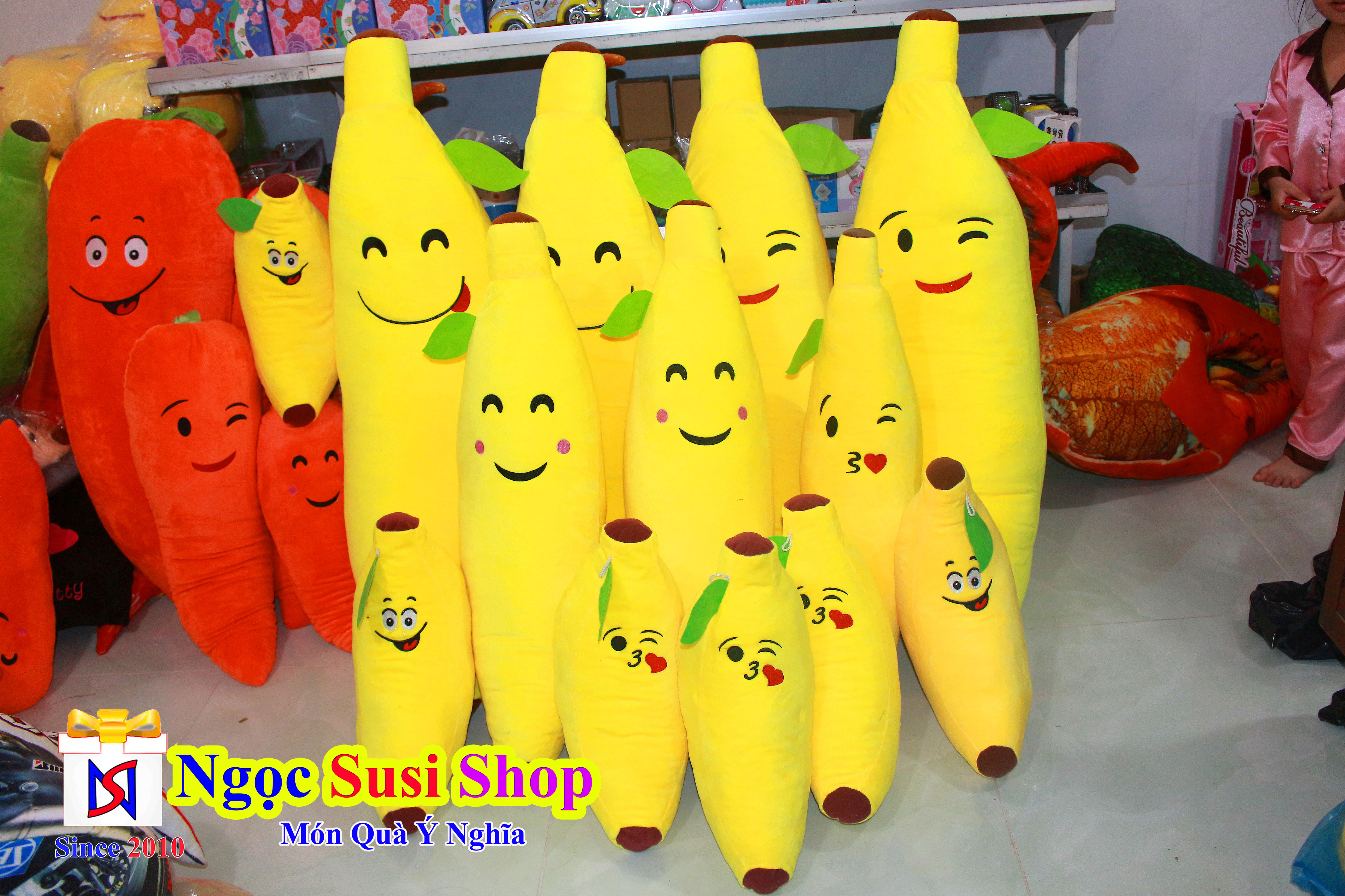 GẤU BÔNG TRÁI CHUỐI SIÊU TO SIÊU MỀM MỊN - SIÊU ĐẸP