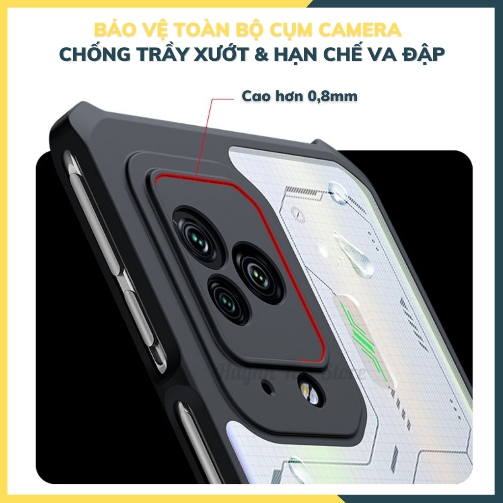 Ốp lưng chống sốc XUNDD cho black shark 5 pro bảo vệ camera - hàng nhập khẩu