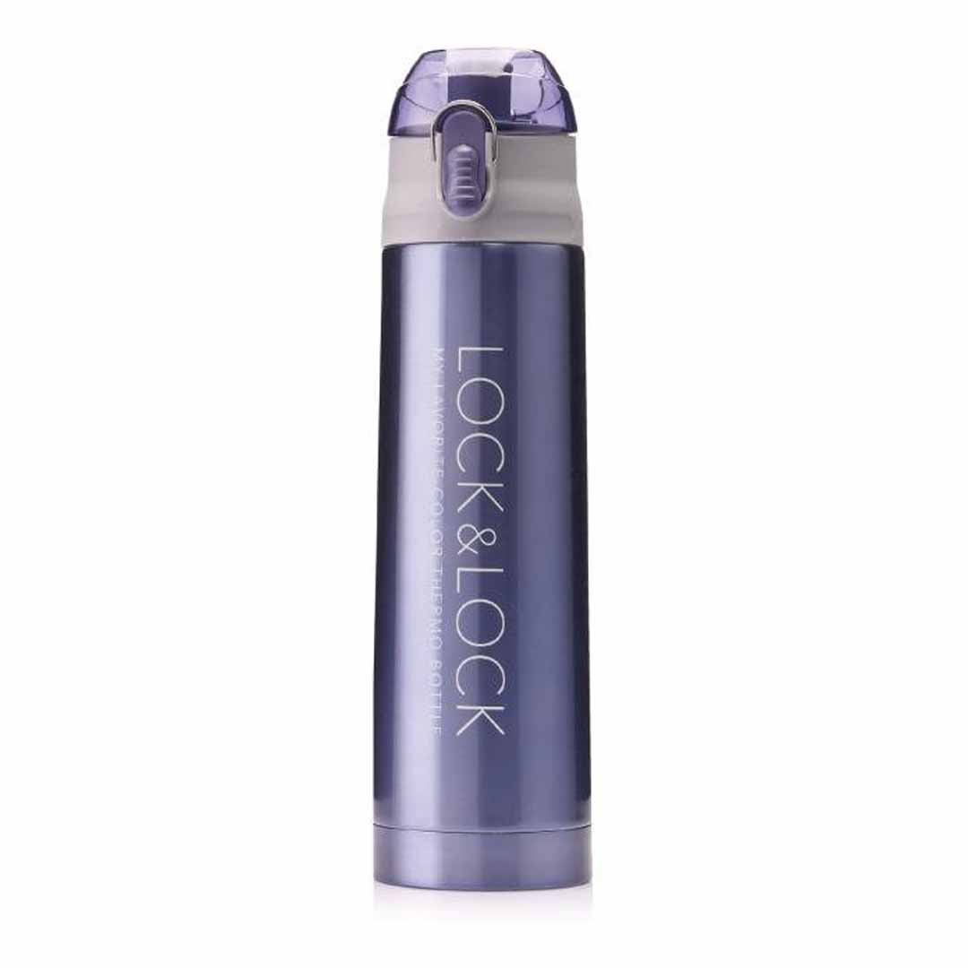 Bình giữ nhiệt Lock&amp;Lock Vaccum Bottle 500ml LHC6800FU, Hàng Chính Hãng, thép không gỉ - JoyMall