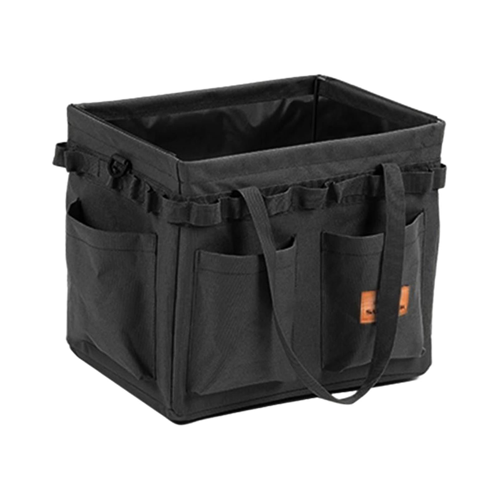 Foldable Camping Storage Bag Tool Organizer with Carry Handles Utility Tote for Groceries