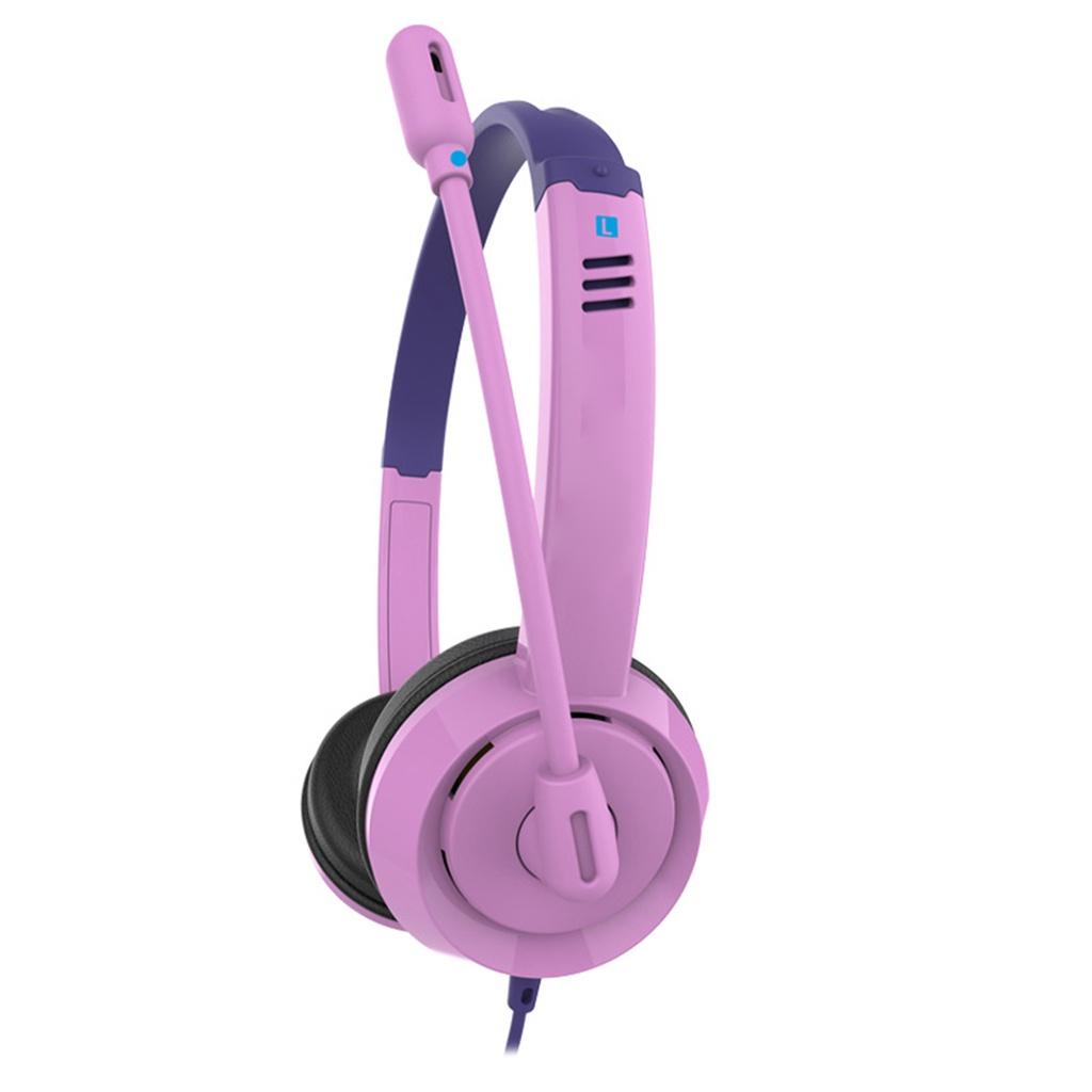 【ky】Danyin-DT326 Wired Headset Practical Noise Reduction Adjustable Headphone with Microphone for Students