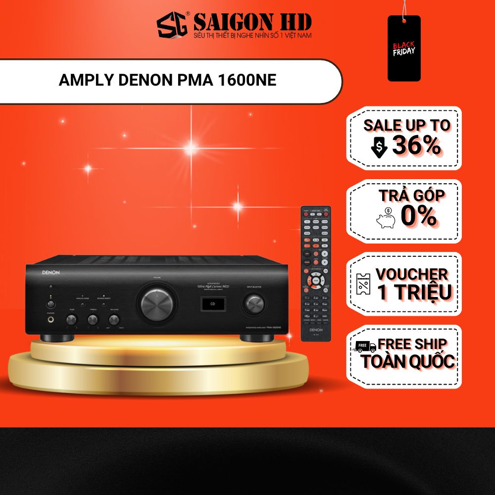 Amply Nghe Nhạc Cao Cấp DENON PMA 1600NE - Hàng chính hãng