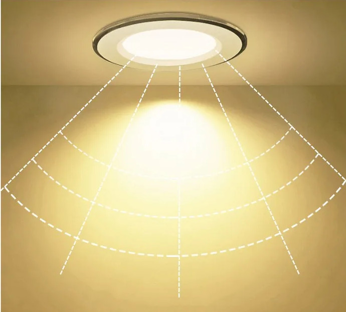 Bộ 2 Đèn Led âm trần 7w ánh sáng vàng trung tính hàng chính hãng.