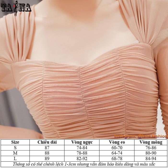 Đầm thời trang dự tiệc dáng ôm vải voan