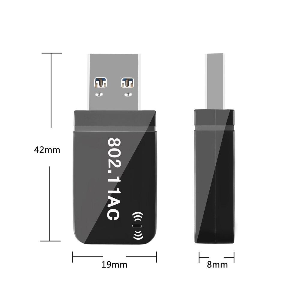 Dual Band 1200Mbps USB Realtek RTL8812BU Wireless AC1200 Wlan USB Wifi Lan Adapter Dongle 802.11ac For Laptop Desktop