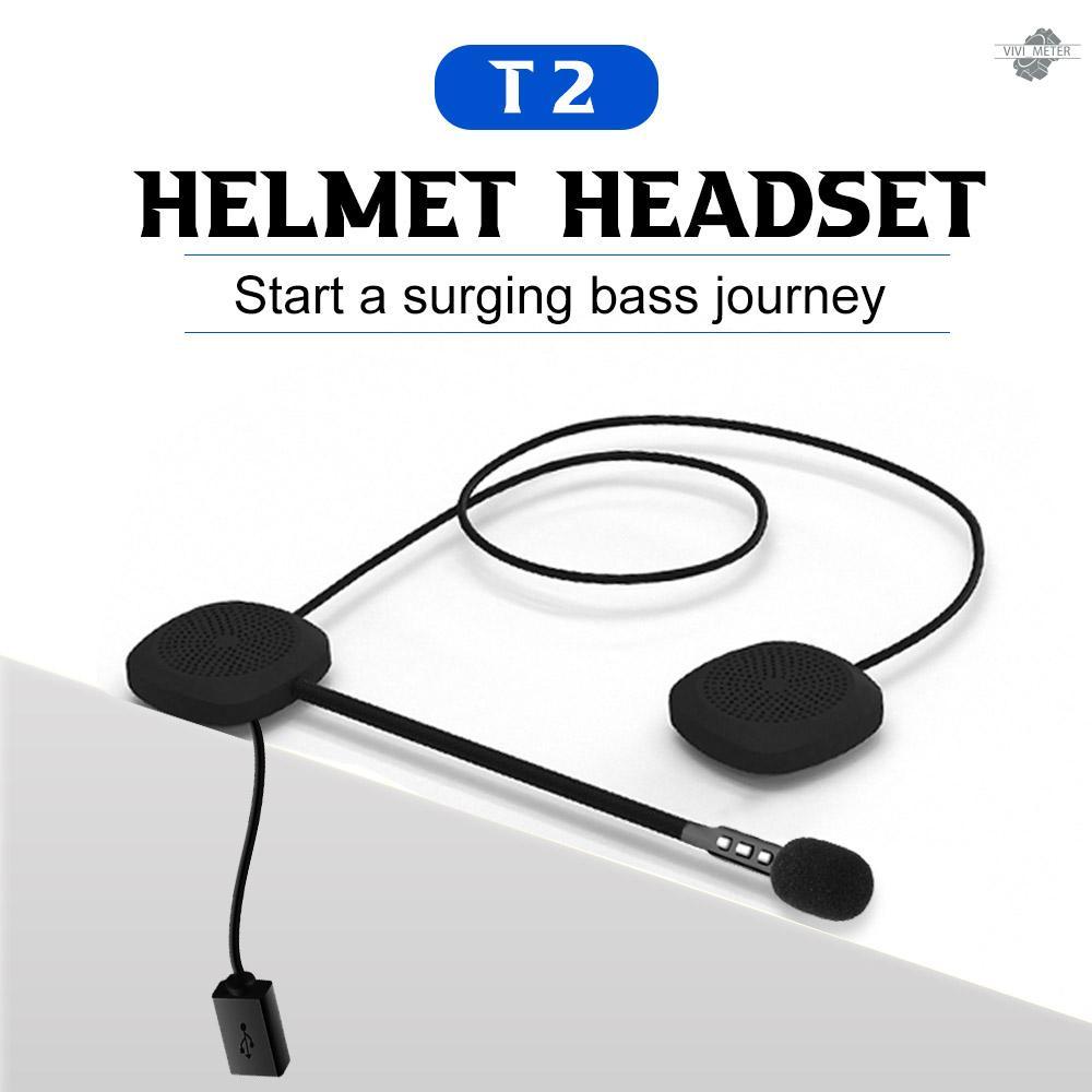 Motorcycle Helmet BT Headset BT 5.0 Wireless Motorcycle Sports Headphoones Supports Automatic Answering High Sound Quality System Helmet Earphones