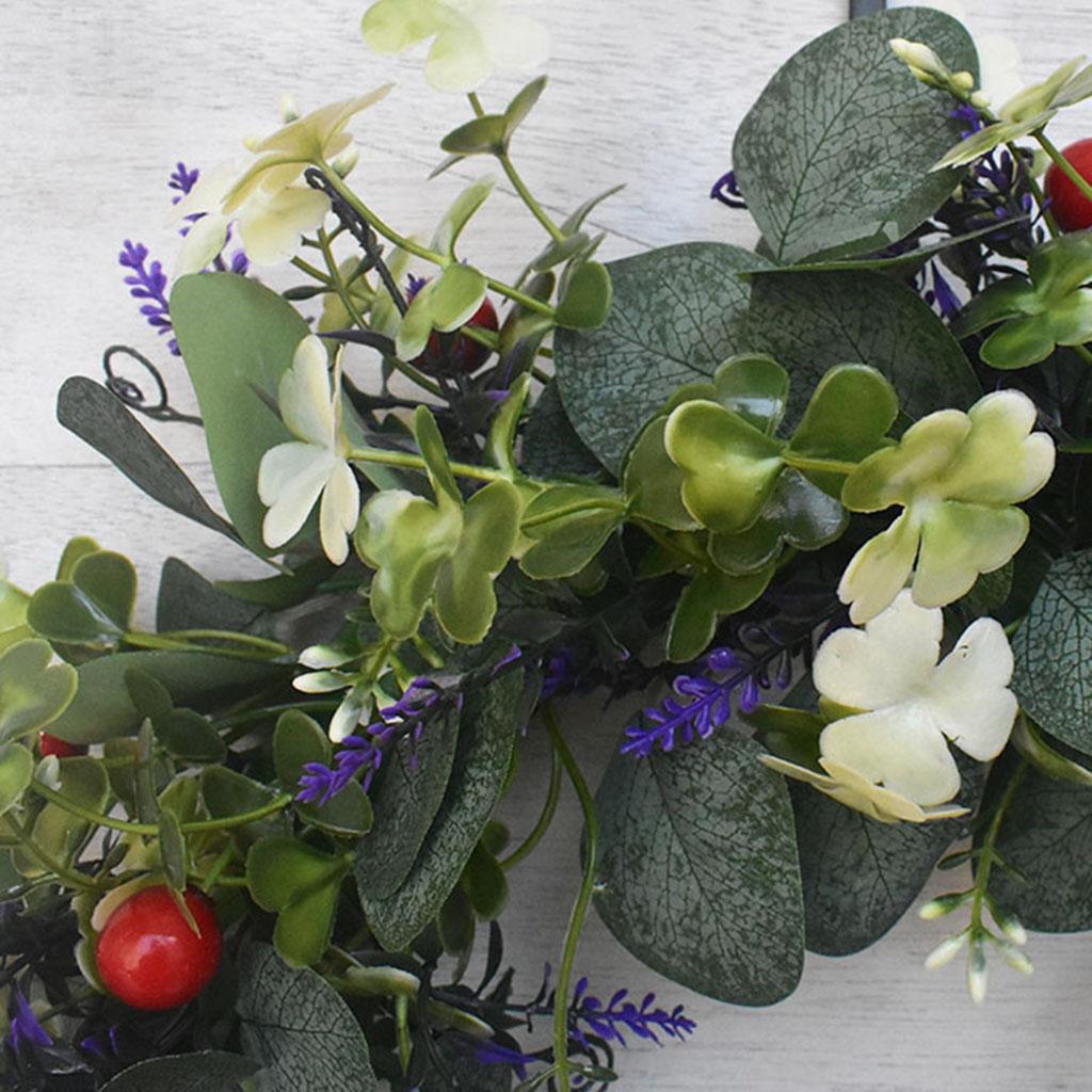 Eucalyptus Wreath Green Leaves Indoor Front Door Garland Festival Decoration