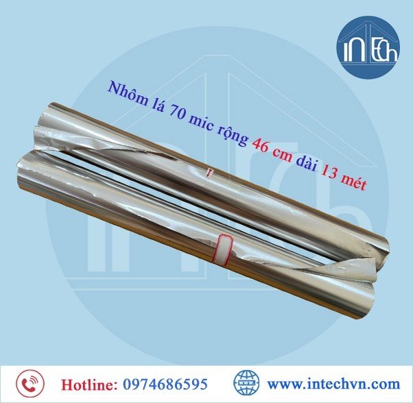 Màng nhôm Aluminum Foil (Giấy nhôm rộng 460mm dày 0.07mm dài 13m)