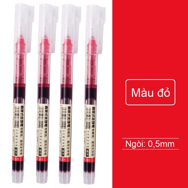 Bút bi mực nước ngòi 0.5mm, Bút gel ngòi 0.5mm lâu hết mực tiện dụng