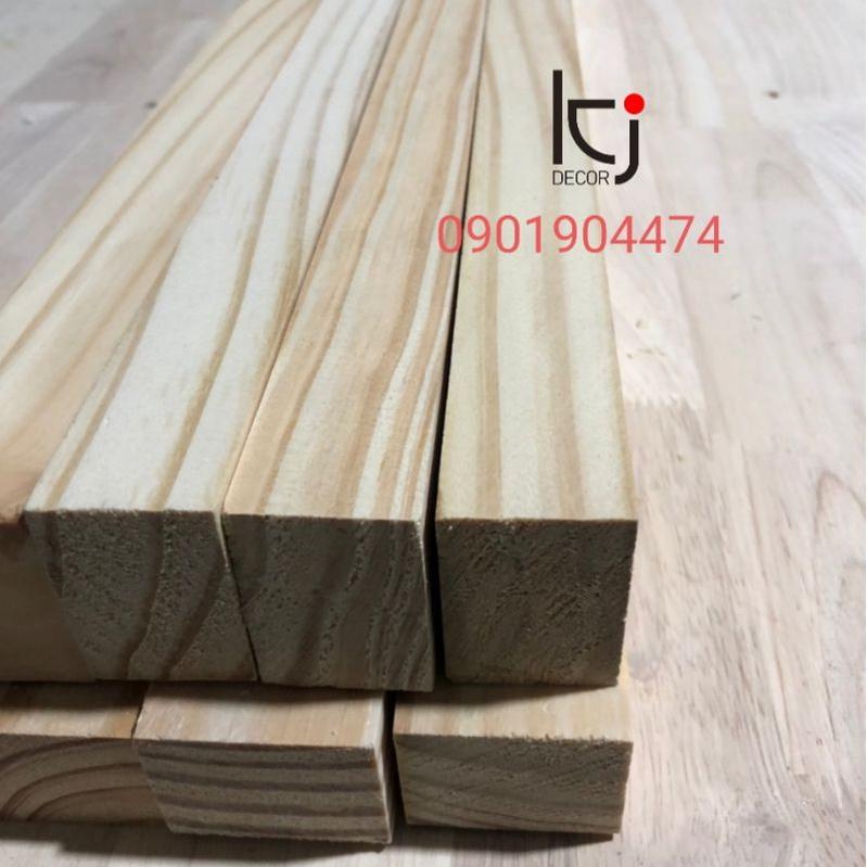 - THANH GỖ THÔNG DÀI 100x4.5x4.5 CM LÁNG MỊN 4 MẶT