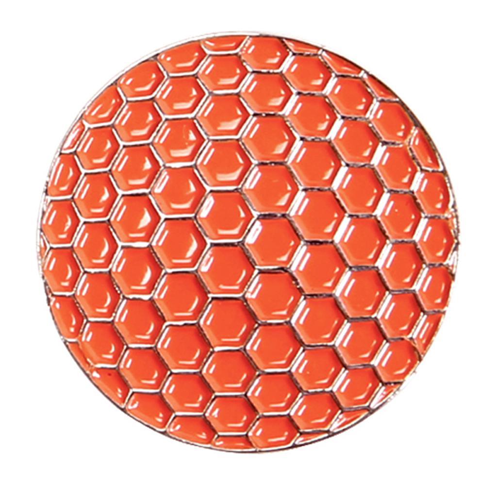 Golf Hat Clip with Detachable  Golf Ball Marker Shirt Design Orange