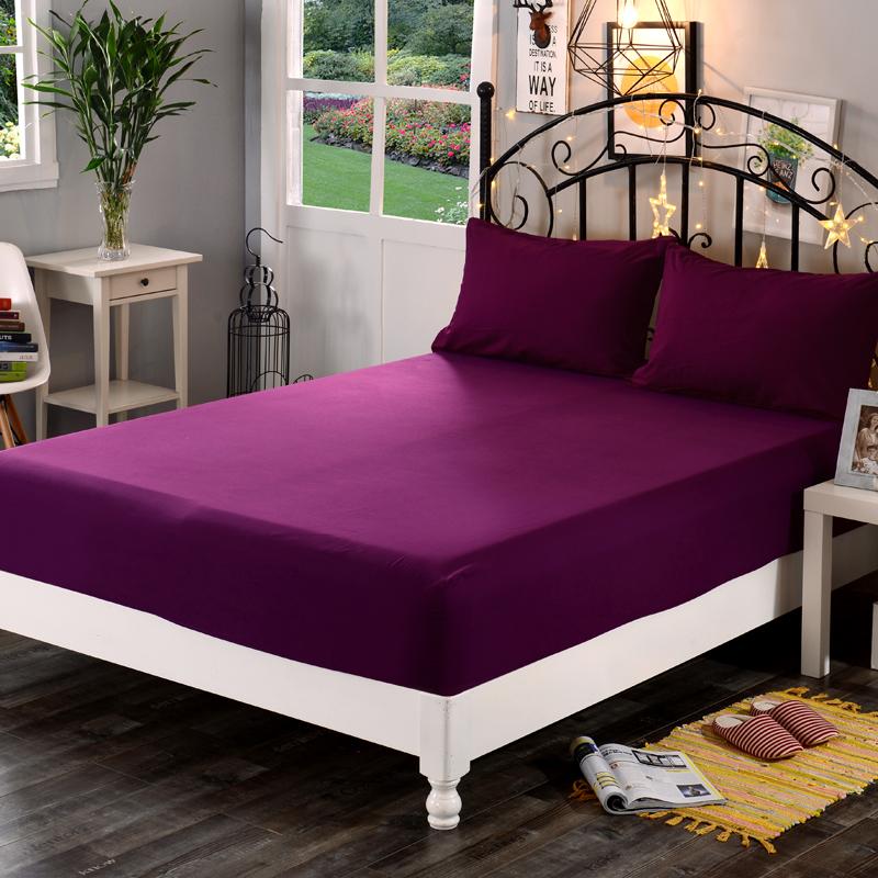 1Pc 100% Polyester Chắc Chắn Bọc Nệm Ga 4 Góc Thun Có Trang Bị Tấm Áo Gối Trang Bị Giường