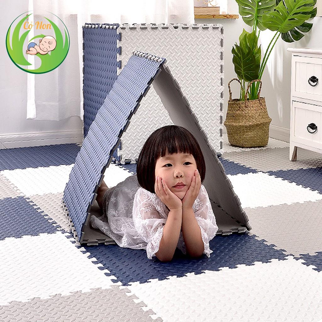 Thảm xốp lót sàn vân khế bộ 4 miếng 60x60cm 1cm