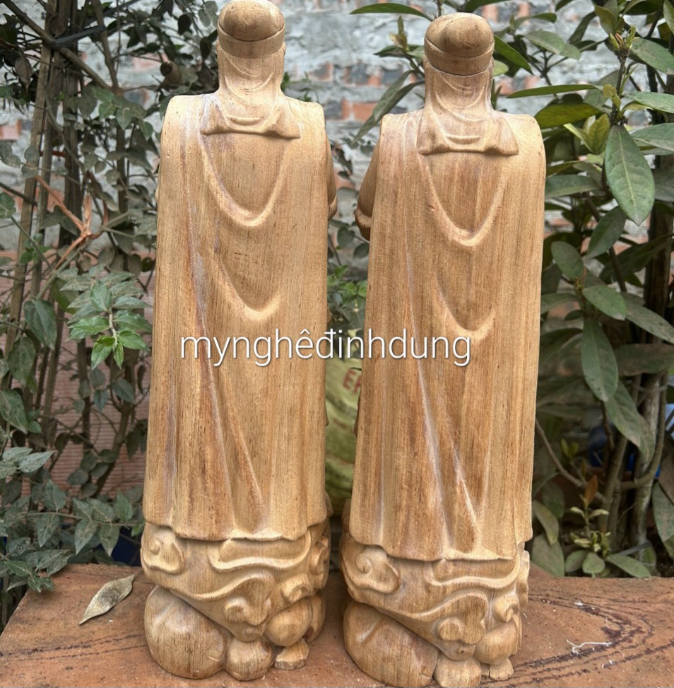 Tượng trần quốc tuấn trần hưng đạo vương bằng gỗ ngọc am thơm nức kt cao 40×14×13cm