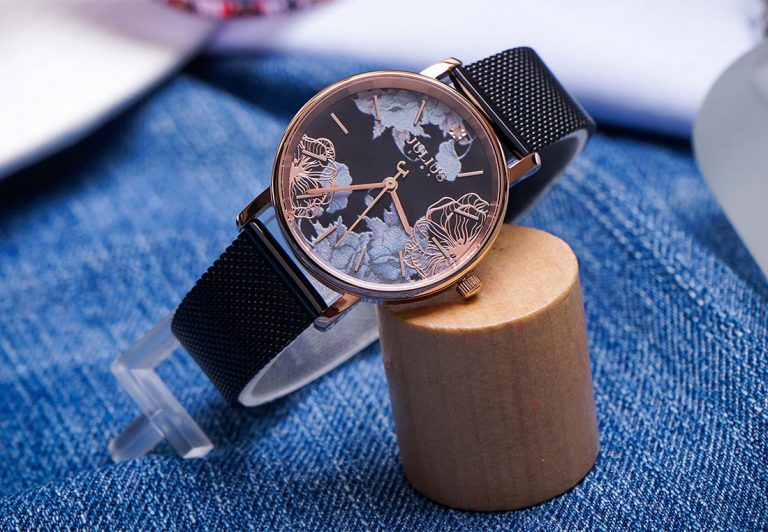 Đồng Hồ Nữ JS-033C Julius Star Đính Kim Cương