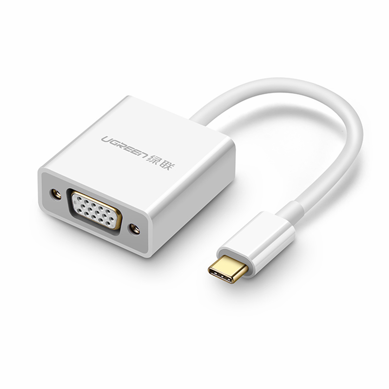 Cáp chuyển USB Type C to VGA Chính hãng Ugreen 50511 hỗ trợ Full HD