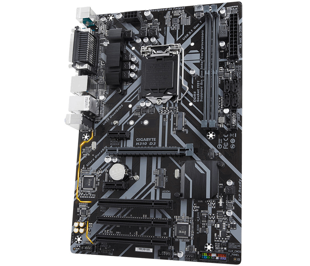 Bo Mạch Chủ Mainboard GIGABYTE H310-D3 (SK1151) - Hàng Chính Hãng