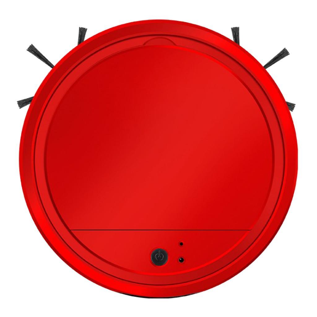 Automatic Mopping Sweeper Ultraviolet Sterilization Vacuum Cleaner 7cm Red