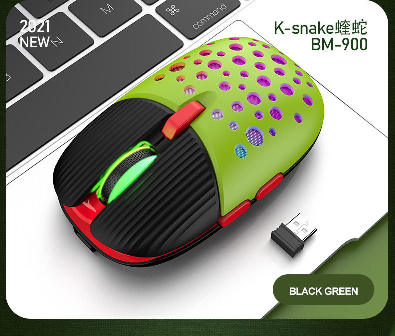 Chuột không dây Wireless 2.4gb pin sạc, có đèn led RGB phát sáng