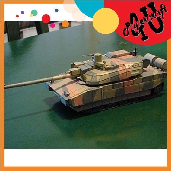 Mô hình giấy xe tank Leclerc tỉ lệ 1/43