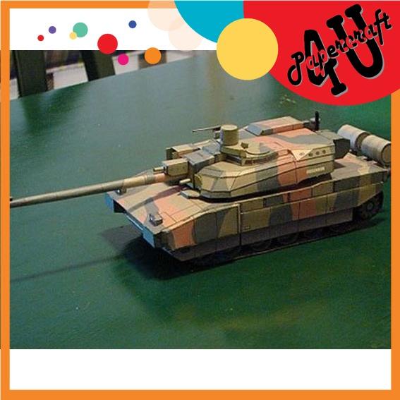 Mô hình giấy xe tank Leclerc tỉ lệ 1/43