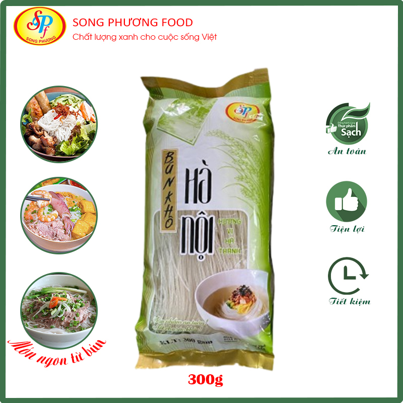 BÚN KHÔ HÀ NỘI (HỦ TIẾU/MIẾN GẠO) - Hàng xuất khẩu Nhật- 300gr