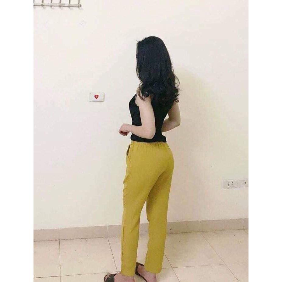 Combo 2 Quầ Đũi Chất Xước Hàn Xẻ Gấu